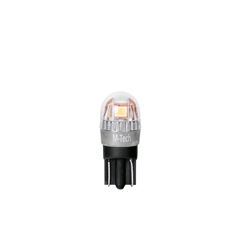 ΛΑΜΠΑΚΙΑ T10 W5W W2.1x9.5d 12/24V 1,4W 65lm 5x2835SMD LED 5700K ΠΟΡΤΟΚΑΛΙ BLISTER 2 ΤΕΜ. - M-Tech - LB835Y-02B/MT