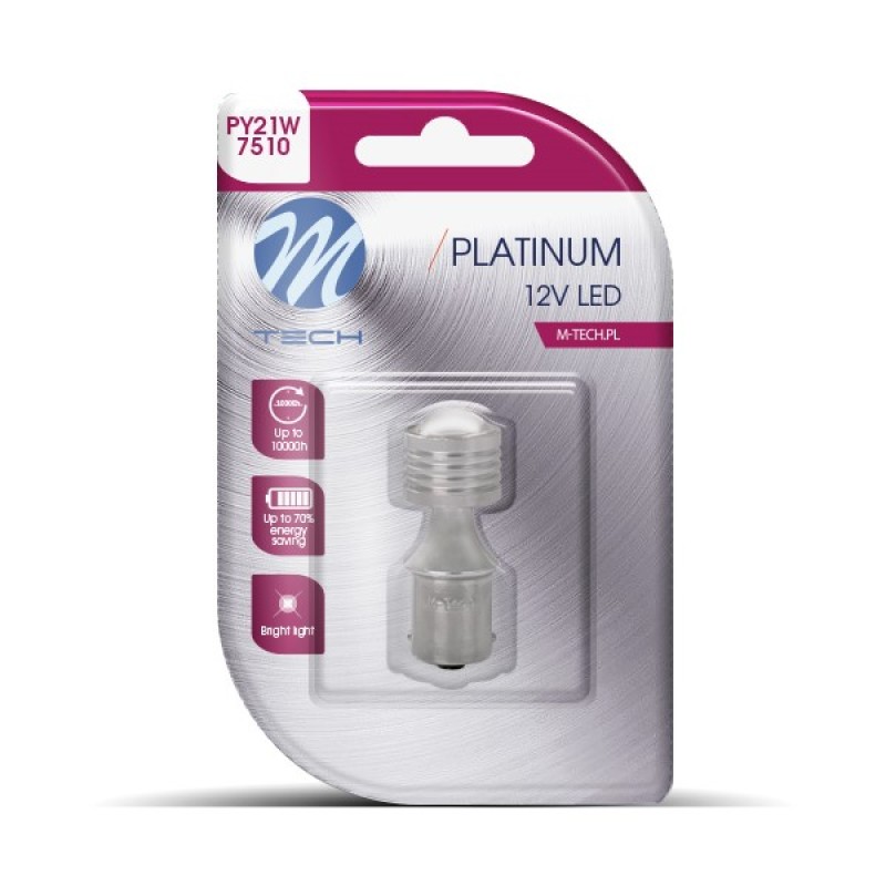 PY21W 12/24V BAU15s 2,8W 450lm 4xHP LED CANBUS ΚΙΤΡΙΝΟ BLISTER M-TECH -1ΤΕΜ. - M-Tech - LB836Y-01B/MT PY21W 12/24V BAU15s 2,8W 450lm 4xHP LED CANBUS ΚΙΤΡΙΝΟ BLISTER M-TECH -1ΤΕΜ. - M-Tech - LB836Y-01B/MT