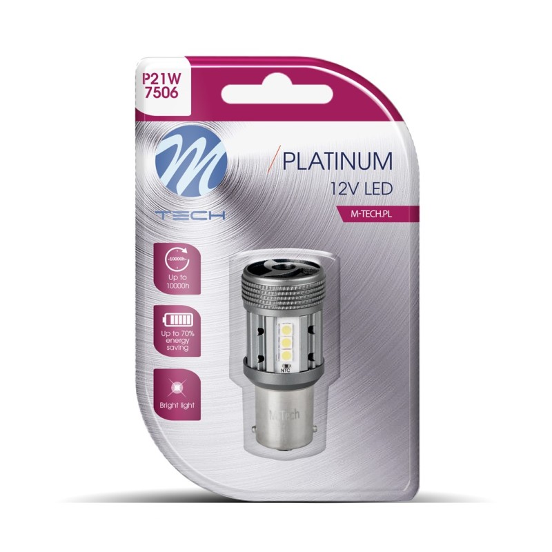 P21W 12/24V BA15s 12xSMD3030 LED CAN-BUS ΛΕΥΚΟ PLATINIUM BLISTER 1ΤΕΜ M-TECH - M-Tech - LB851W-01B/MT P21W 12/24V BA15s 12xSMD3030 LED CAN-BUS ΛΕΥΚΟ PLATINIUM BLISTER 1ΤΕΜ M-TECH - M-Tech - LB851W-01B/MT