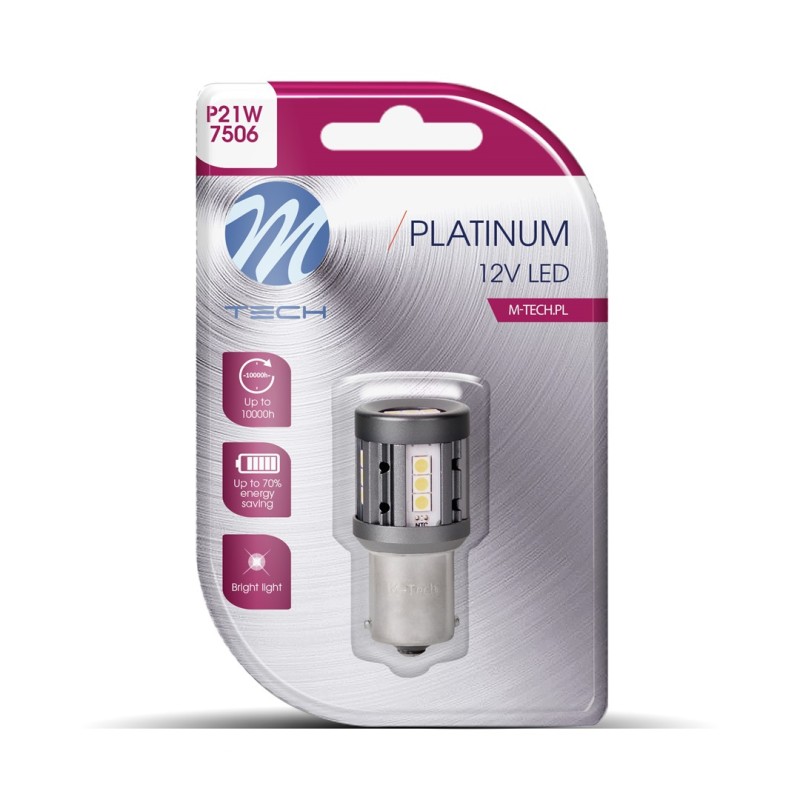 ΛΑΜΠΑΚΙ P21W 12/24V 1156 BA15s 600lm 4W 15x3030SMD LED CAN-BUS ΛΕΥΚΟ PLATINIUM BLISTER M-TECH - 1 ΤΕΜ. - M-Tech - LB861W-01B/MT ΛΑΜΠΑΚΙ P21W 12/24V 1156 BA15s 600lm 4W 15x3030SMD LED CAN-BUS ΛΕΥΚΟ PLATINIUM BLISTER M-TECH - 1 ΤΕΜ. - M-Tech - LB861W-01B/MT