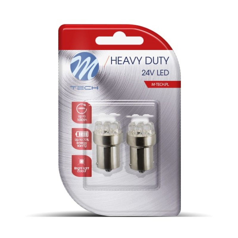 R5W/R10W 24V BA15s LED 9xSMD3014 ΛΕΥΚΟ (ΜΟΝΟΠΟΛΙΚΟ/ΦΟΥΝΤΟΥΚΙ) HEAVY DUTY BLISTER M-TECH - 2 ΤΕΜ. - M-Tech - LB933W/MT R5W/R10W 24V BA15s LED 9xSMD3014 ΛΕΥΚΟ (ΜΟΝΟΠΟΛΙΚΟ/ΦΟΥΝΤΟΥΚΙ) HEAVY DUTY BLISTER M-TECH - 2 ΤΕΜ. - M-Tech - LB933W/MT