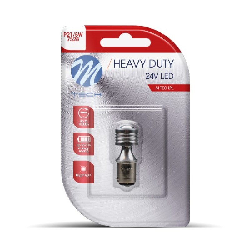 P21/5W 24V BAY15d 4xHP LED CAN-BUS ΛΕΥΚΟ HEAVY DUTY BLISTER M-TECH - 1 Τεμ. - M-Tech - LB9812W-01B/MT P21/5W 24V BAY15d 4xHP LED CAN-BUS ΛΕΥΚΟ HEAVY DUTY BLISTER M-TECH - 1 Τεμ. - M-Tech - LB9812W-01B/MT
