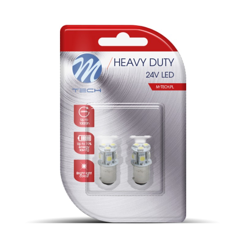 P21/5W 24V BAY15d LED 8xSMD5050 0,24W ΛΕΥΚΟ (ΔΙΠΟΛΙΚΟ) BLISTER 2ΤΕΜ M-TECH - M-Tech - LB989W/MT P21/5W 24V BAY15d LED 8xSMD5050 0,24W ΛΕΥΚΟ (ΔΙΠΟΛΙΚΟ) BLISTER 2ΤΕΜ M-TECH - M-Tech - LB989W/MT