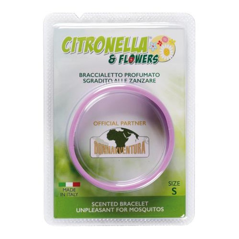 ΒΡΑΧΙΟΛΑΚΙ ΑΝΤΙΚΟΥΝΟΥΠΙΚΟ CITRONELLA ΚΑΙ FLOWERS (S) 5 cm (ΔΙΑΦΟΡΑ ΧΡΩΜΑΤΑ) - 1 ΤΕΜ. - Lampa - L.CF001S