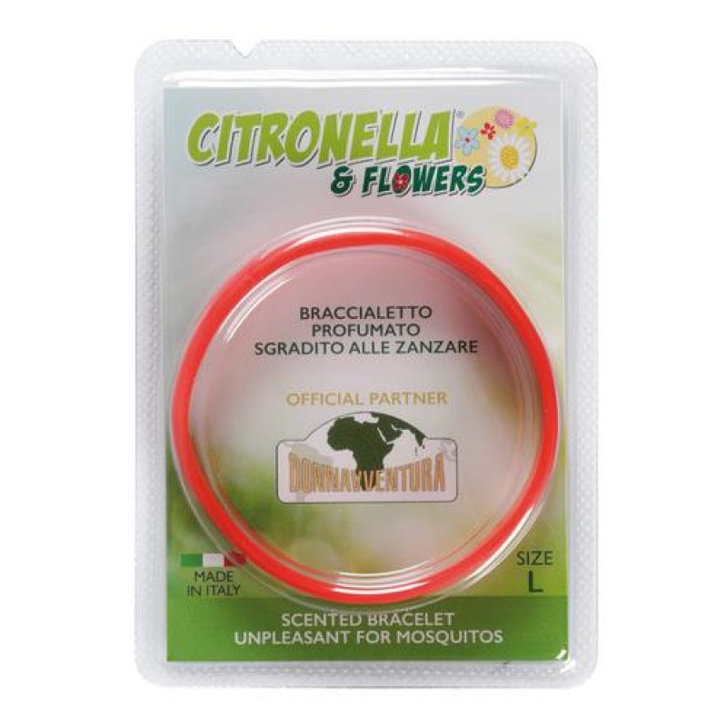 ΒΡΑΧΙΟΛΑΚΙ ΑΝΤΙΚΟΥΝΟΥΠΙΚΟ CITRONELLA ΚΑΙ FLOWERS (L) 6 cm (ΔΙΑΦΟΡΑ ΧΡΩΜΑΤΑ) - 1 ΤΕΜ. - Lampa - L.CF002L