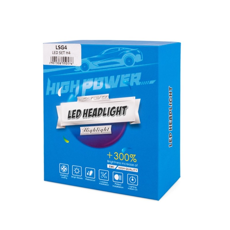 H4 12>24V 6.500K 5.000lm 50W CSP1860 LED LSG SERIES +300% KIT M-TECH - 2 ΤΕΜ. - M-Tech - LSG4/MT H4 12>24V 6.500K 5.000lm 50W CSP1860 LED LSG SERIES +300% KIT M-TECH - 2 ΤΕΜ. - M-Tech - LSG4/MT