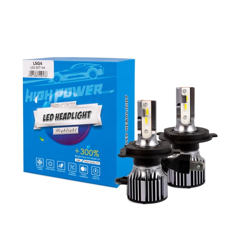 H4 12>24V 6.500K 5.000lm 50W CSP1860 LED LSG SERIES +300% KIT M-TECH - 2 ΤΕΜ. - M-Tech - LSG4/MT H4 12>24V 6.500K 5.000lm 50W CSP1860 LED LSG SERIES +300% KIT M-TECH - 2 ΤΕΜ. - M-Tech - LSG4/MT