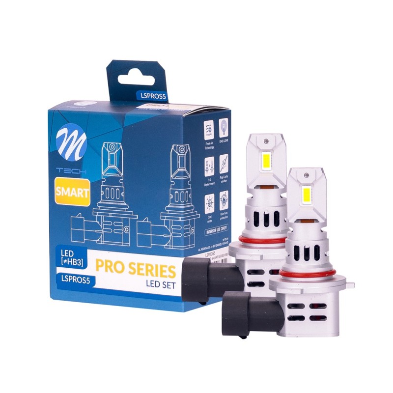 ΛΑΜΠΕΣ HΒ3 12V 2x 21W max6.000K 4600lm PRO SMART SERIES LED M-TECH - 2 τεμ. - M-Tech - LSPROS5/MT ΛΑΜΠΕΣ HΒ3 12V 2x 21W max6.000K 4600lm PRO SMART SERIES LED M-TECH - 2 τεμ. - M-Tech - LSPROS5/MT
