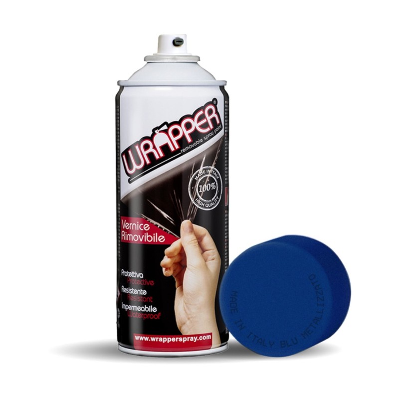 ΠΡΟΣΤΑΤΕΥΤΙΚΟ ΦΙΛΜ ΣΕ ΣΠΡΕΙ WRAPPER METALLIC BLUE 400 ml (ΜΠΛΕ ΜΕΤΑΛΛΙΖΕ) - Lampa - L.WR5500 ΠΡΟΣΤΑΤΕΥΤΙΚΟ ΦΙΛΜ ΣΕ ΣΠΡΕΙ WRAPPER METALLIC BLUE 400 ml (ΜΠΛΕ ΜΕΤΑΛΛΙΖΕ) - Lampa - L.WR5500