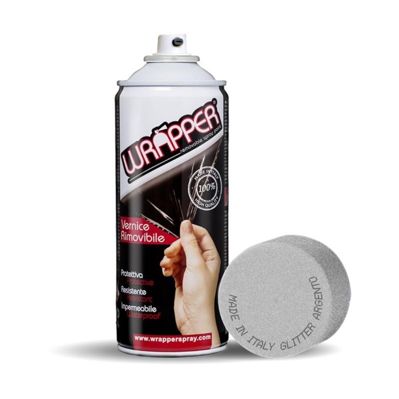 ΠΡΟΣΤΑΤΕΥΤΙΚΟ ΦΙΛΜ ΣΕ ΣΠΡΕΙ WRAPPER SPECIAL COLOUR SILVER GLITTER 400 ml (ΑΣΗΜΙ GLITTER) - Lampa - L.WR7500 ΠΡΟΣΤΑΤΕΥΤΙΚΟ ΦΙΛΜ ΣΕ ΣΠΡΕΙ WRAPPER SPECIAL COLOUR SILVER GLITTER 400 ml (ΑΣΗΜΙ GLITTER) - Lampa - L.WR7500