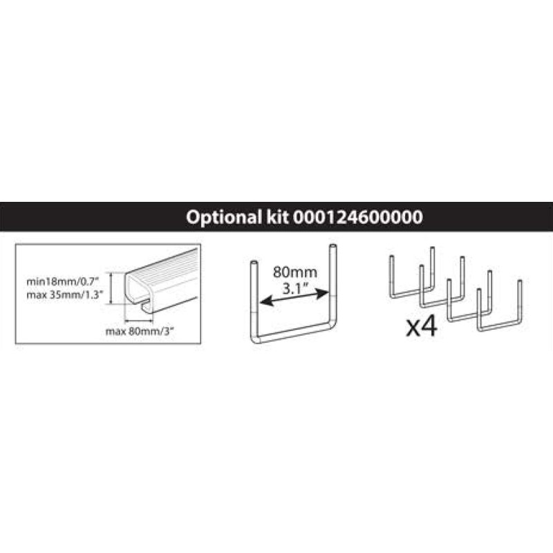 ΚΙΤ ΤΟΠΟΘΕΤΗΣΗΣ ΜΠΑΓΚΑΖΙΕΡΑΣ "U" 80MM MENABO - MENABO - 12460/MB ΚΙΤ ΤΟΠΟΘΕΤΗΣΗΣ ΜΠΑΓΚΑΖΙΕΡΑΣ "U" 80MM MENABO - MENABO - 12460/MB