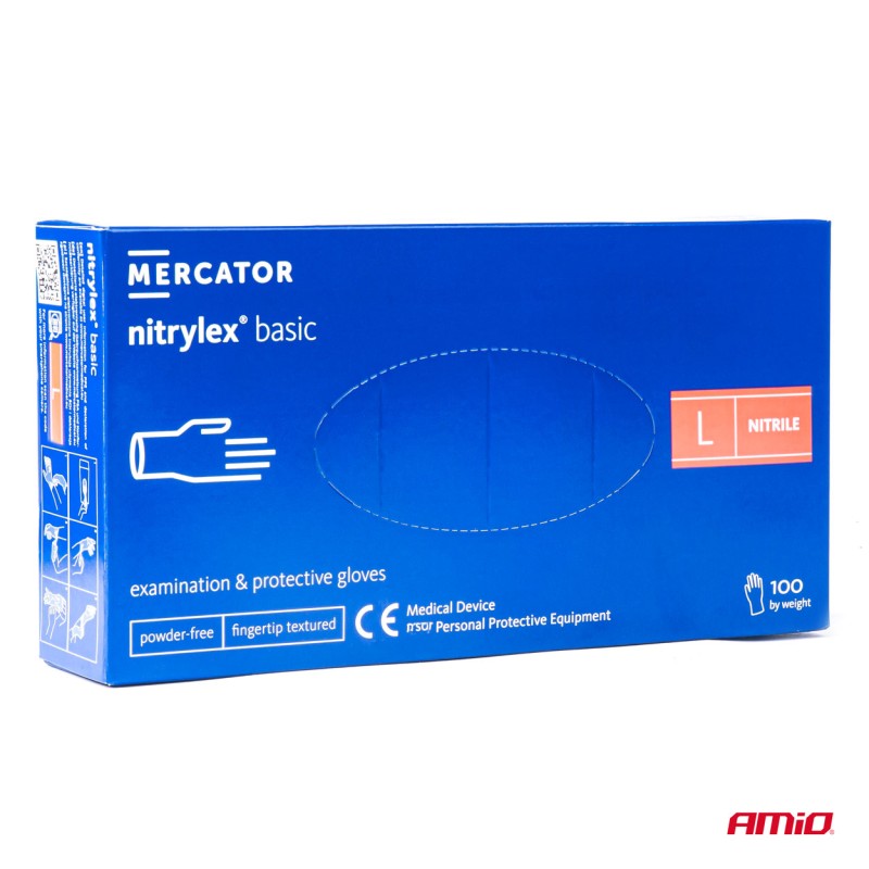 ΓΑΝΤΙΑ ΝΙΤΡΙΛΙΟΥ MERCATOR NITRYLEX BASIC ΜΙΑΣ ΧΡΗΣΗΣ ΣΕ ΜΠΛΕ ΧΡΩΜΑ LARGE (L) ΑΜΙΟ - 100 ΤΕΜ. - Amio - MER02958/AM ΓΑΝΤΙΑ ΝΙΤΡΙΛΙΟΥ MERCATOR NITRYLEX BASIC ΜΙΑΣ ΧΡΗΣΗΣ ΣΕ ΜΠΛΕ ΧΡΩΜΑ LARGE (L) ΑΜΙΟ - 100 ΤΕΜ. - Amio - MER02958/AM