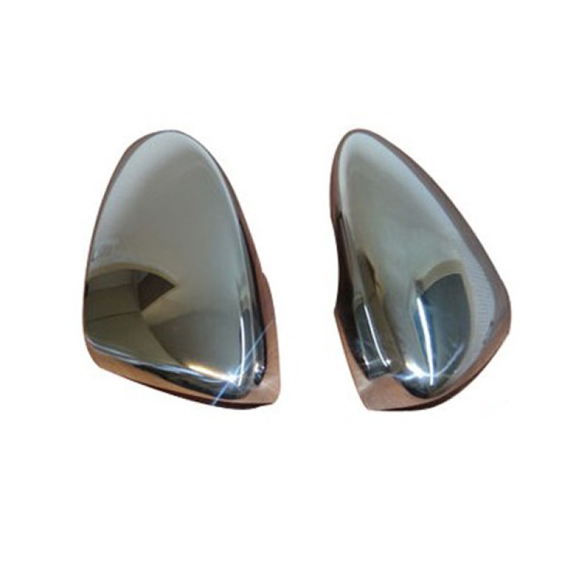ΚΑΠΑΚΙΑ ΚΑΘΡΕΠΤΩΝ ΓΙΑ VW PASSAT B7 SD 2010-2015 / JETTA / EOS / BEETLE / SCIROCCO ΧΡΩΜΙΟΥ 2 ΤΕΜ. ΜΕΤΑΛΛΙΚΑ - Omtec - ΚΚ.7538111/OM
