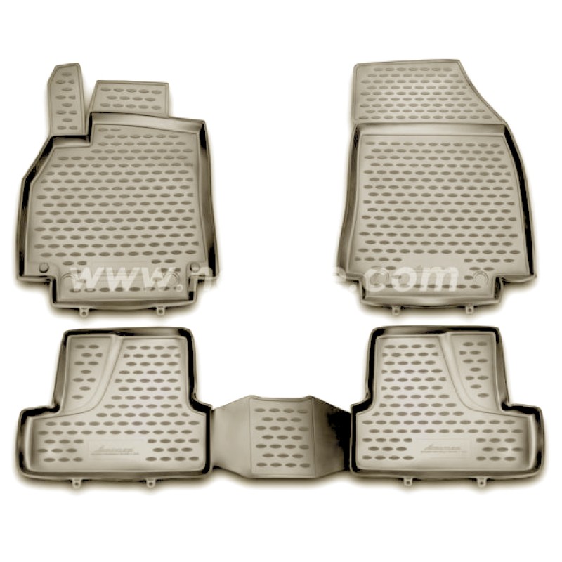ΜΑΡΚΕ ΠΑΤΑΚΙΑ ΣΕ ΣΚΑΦΗ TPE ΛΑΣΤΙΧΟ ΓΙΑ RENAULT MEGANE III 11/2008-2016  ΣΕ ΜΠΕΖ ΧΡΩΜΑ NOVLINE - 4 ΤΕΜ. - Novline - NLC.41.16.212KH/NV