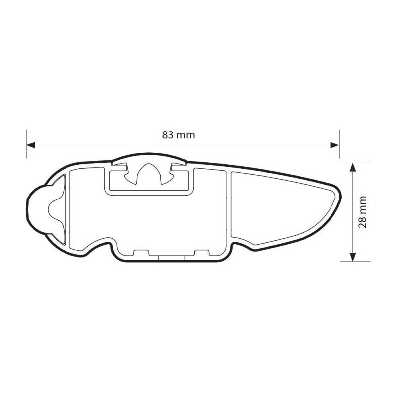 ΜΠΑΡΑ ΟΡΟΦΗΣ ΑΛΟΥΜΙΝΙΟΥ 64cm ΑΣΗΜΙ SILENZIO CX ORIGINE SYSTEM ( STANDARD / FLUSH RAILING) NORDRIVE - 1 ΤΕΜ. - Nordrive - N15199 ΜΠΑΡΑ ΟΡΟΦΗΣ ΑΛΟΥΜΙΝΙΟΥ 64cm ΑΣΗΜΙ SILENZIO CX ORIGINE SYSTEM ( STANDARD / FLUSH RAILING) NORDRIVE - 1 ΤΕΜ. - Nordrive - N15199