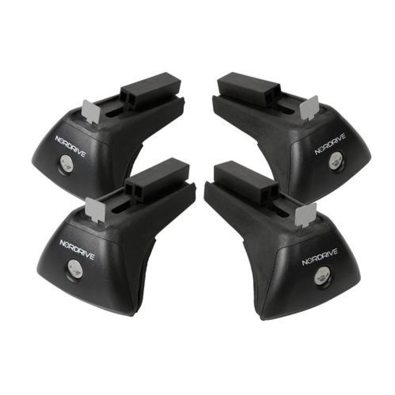KIT ΑΚΡΑ (ΠΟΔΙΑ) RAIL-X ΓΙΑ ΣΙΔΕΡΕΝΙΕΣ ΜΠΑΡΕΣ QUADRA NORDRIVE ME FLUSH RAILING ME ΚΛΕΙΔΙ - 4 TEM. - Nordrive - N20021