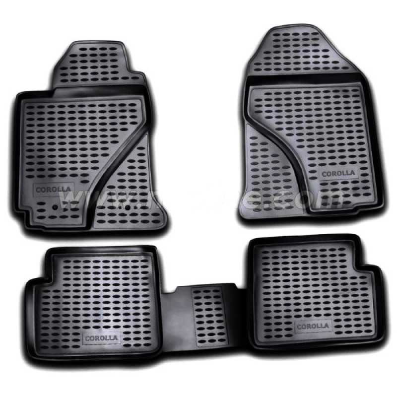 ΜΑΡΚΕ ΠΑΤΑΚΙΑ ΣΕ ΣΚΑΦΗ TPE ΛΑΣΤΙΧΟ ΓΙΑ TOYOTA COROLLA 2002-2007  ΣΕ ΜΑΥΡΟ ΧΡΩΜΑ NOVLINE - 4 ΤΕΜ. - Novline - NLC.48.03.210K/NV