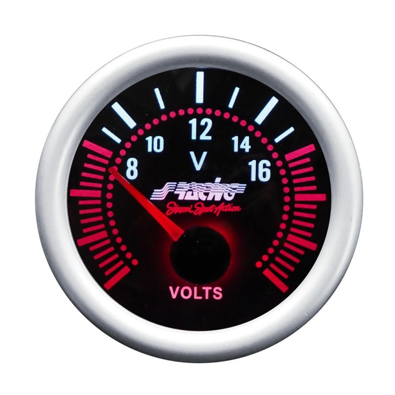 ΒΟΛΤΟΜΕΤΡΟ 52mm 2 INCH ΜΑΥΡΟ ΜΕ ΚΟΚΚΙΝΟ ΦΩΤΙΣΜΟ - Simoni Racing - ΟΡΓ/VM/A ΒΟΛΤΟΜΕΤΡΟ 52mm 2 INCH ΜΑΥΡΟ ΜΕ ΚΟΚΚΙΝΟ ΦΩΤΙΣΜΟ - Simoni Racing - ΟΡΓ/VM/A