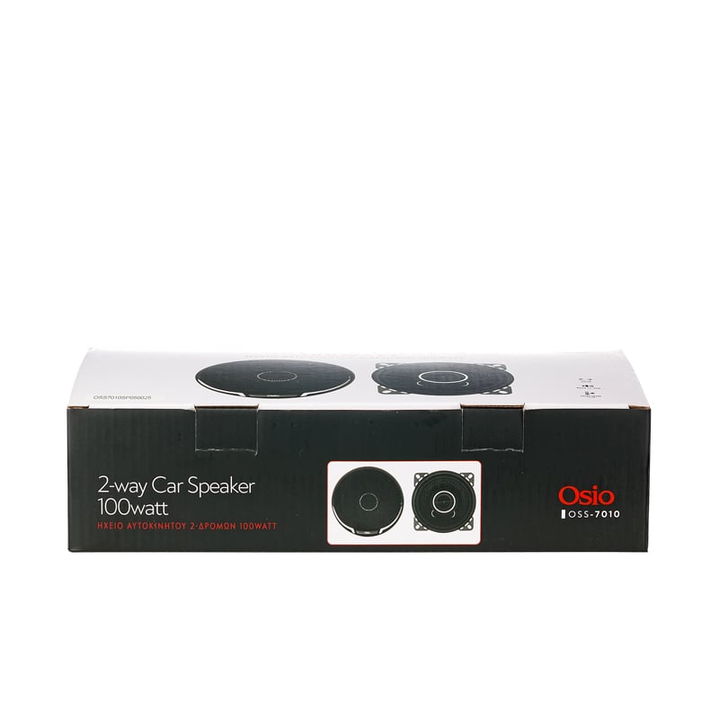 ΗΧΕΙΑ 2 ΔΡΟΜΩΝ 4inc 100mm ΣΤΡΟΓΓΥΛΑ 100W 86dB OSIO - 2 ΤΕΜ. - Osio - OSS-7010/OSIO