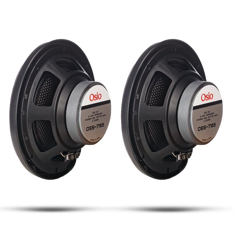 ΗΧΕΙΑ 2 ΔΡΟΜΩΝ 6,5inc 165mm ΣΤΡΟΓΓΥΛΑ 200W 86dB OSIO - 2 ΤΕΜ. - Osio - OSS-7165/OSIO