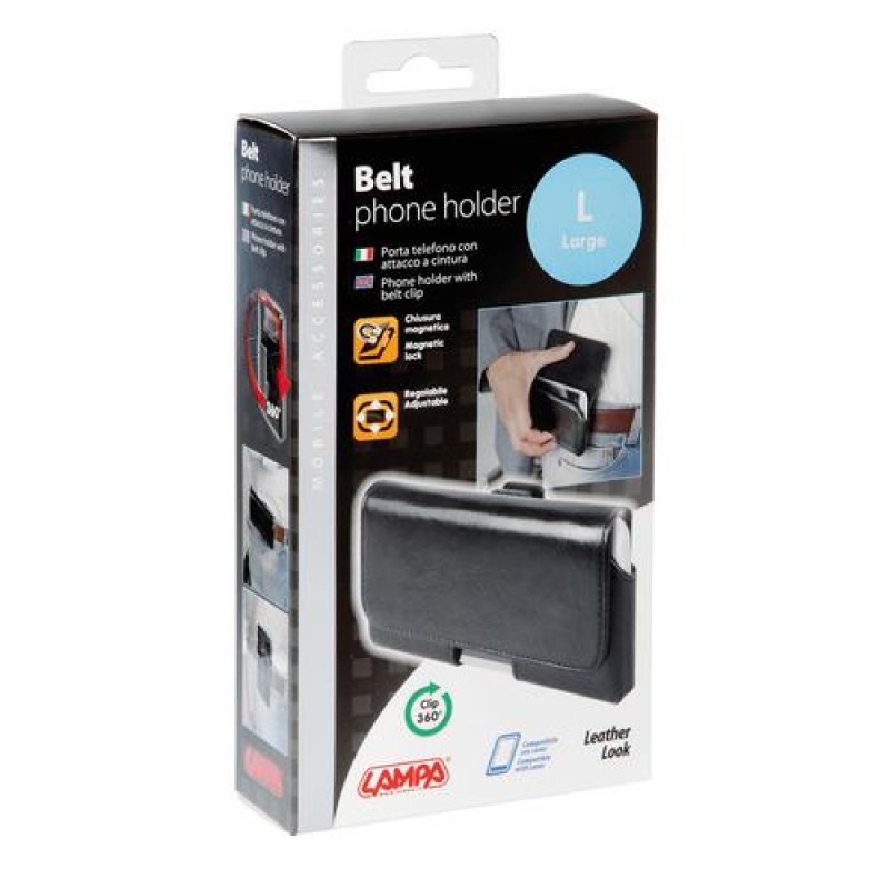 ΘΗΚΗ ΚΙΝΗΤΟΥ ΖΩΝΗΣ ΜΕ ΚΛΙΠ BELT 90 ΜΟΙΡΩΝ (Μ) 80x150mm - Lampa - L.P16150/T ΘΗΚΗ ΚΙΝΗΤΟΥ ΖΩΝΗΣ ΜΕ ΚΛΙΠ BELT 90 ΜΟΙΡΩΝ (Μ) 80x150mm - Lampa - L.P16150/T