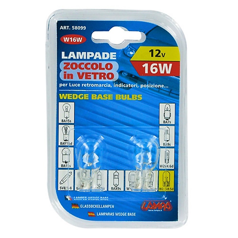 ΛΑΜΠΑΚΙΑ W16W 12V W2.1x9.5d - Lampa - L5809.9 ΛΑΜΠΑΚΙΑ W16W 12V W2.1x9.5d - Lampa - L5809.9