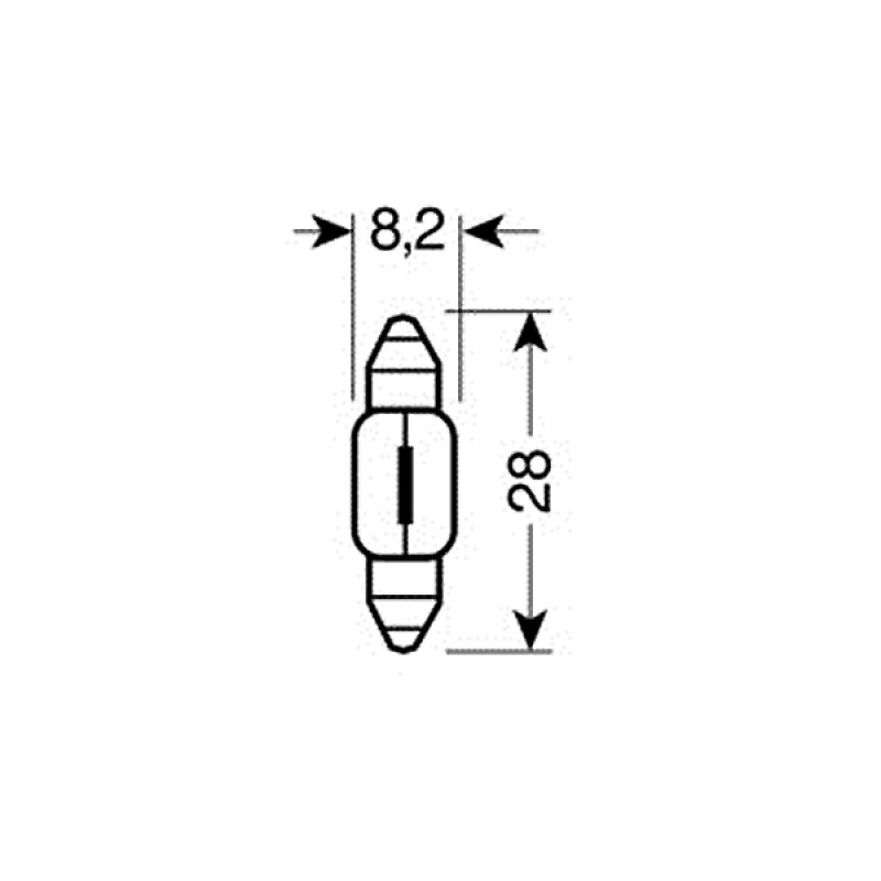 ΛΑΜΠΑ ΣΩΛΗΝΩΤΗ 5W/12V SV7-8 8X28mm - Lampa - L5813.0 ΛΑΜΠΑ ΣΩΛΗΝΩΤΗ 5W/12V SV7-8 8X28mm - Lampa - L5813.0
