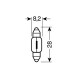 ΛΑΜΠΑ ΣΩΛΗΝΩΤΗ 10W/12V SV7-8 8X28mm - Lampa - L5813.1 ΛΑΜΠΑ ΣΩΛΗΝΩΤΗ 10W/12V SV7-8 8X28mm - Lampa - L5813.1