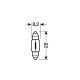 ΛΑΜΠΑΚΙΑ ΣΩΛΗΝΩΤΑ 15W/12V SV7-8 8x28mm - Lampa - 5830.9-LM ΛΑΜΠΑΚΙΑ ΣΩΛΗΝΩΤΑ 15W/12V SV7-8 8x28mm - Lampa - 5830.9-LM