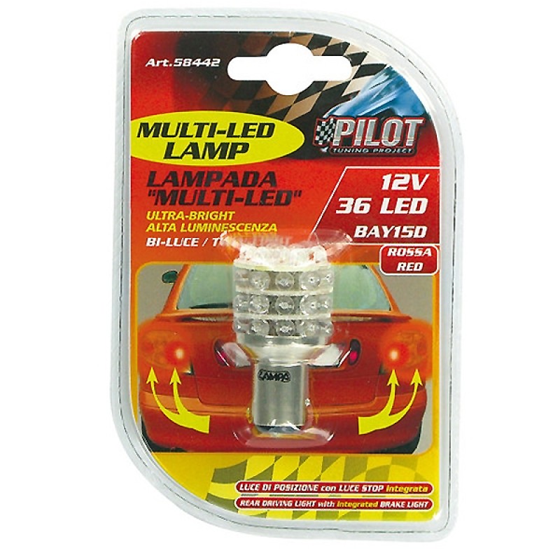 ΛΑΜΠΑ ΔΙΠΟΛΙΚΗ 36 LED ΚΟΚΚΙΝΟ ΧΡΩΜΑ 12V - Lampa - 5844.2-LM ΛΑΜΠΑ ΔΙΠΟΛΙΚΗ 36 LED ΚΟΚΚΙΝΟ ΧΡΩΜΑ 12V - Lampa - 5844.2-LM