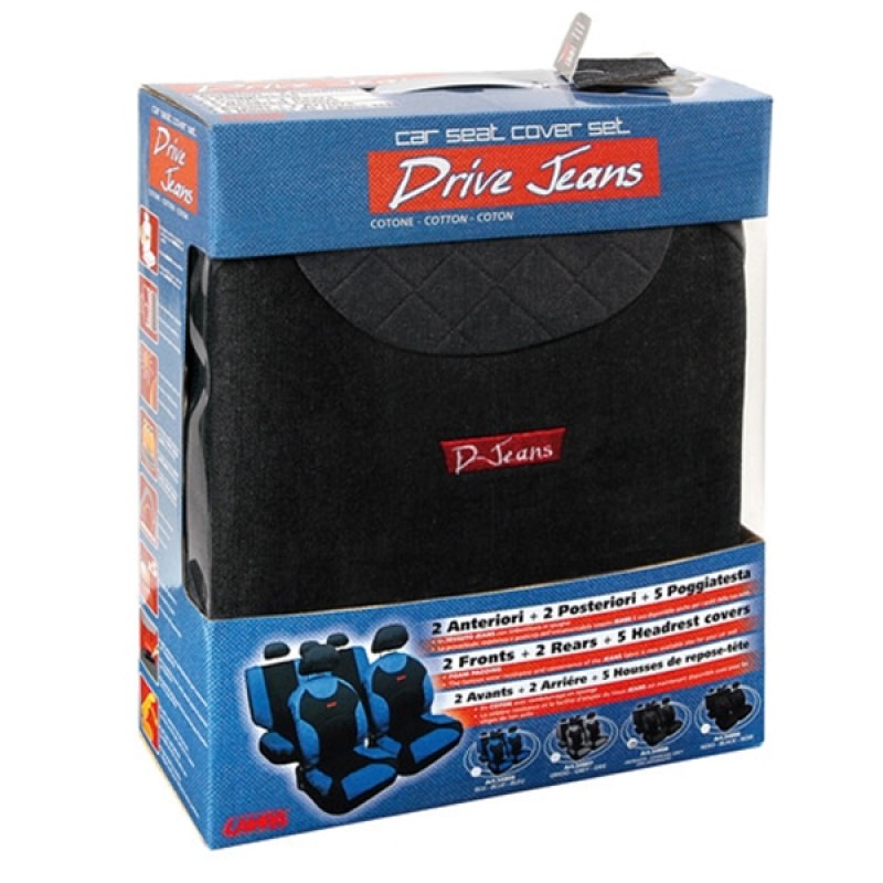 ΚΑΛΥΜΜΑΤΑ ΚΑΘΙΣΜΑΤΩΝ "DRIVE-JEANS" ΣΕΤ - ΑΝΘΡΑΚΙ - Lampa - L5480.8 ΚΑΛΥΜΜΑΤΑ ΚΑΘΙΣΜΑΤΩΝ "DRIVE-JEANS" ΣΕΤ - ΑΝΘΡΑΚΙ - Lampa - L5480.8