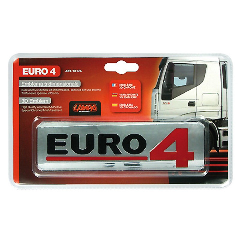 ΜΕΤΑΛΛΙΚΟ ΑΥΤΟΚΟΛΛΗΤΟ 3D EURO4 - Lampa - L9812.4 ΜΕΤΑΛΛΙΚΟ ΑΥΤΟΚΟΛΛΗΤΟ 3D EURO4 - Lampa - L9812.4