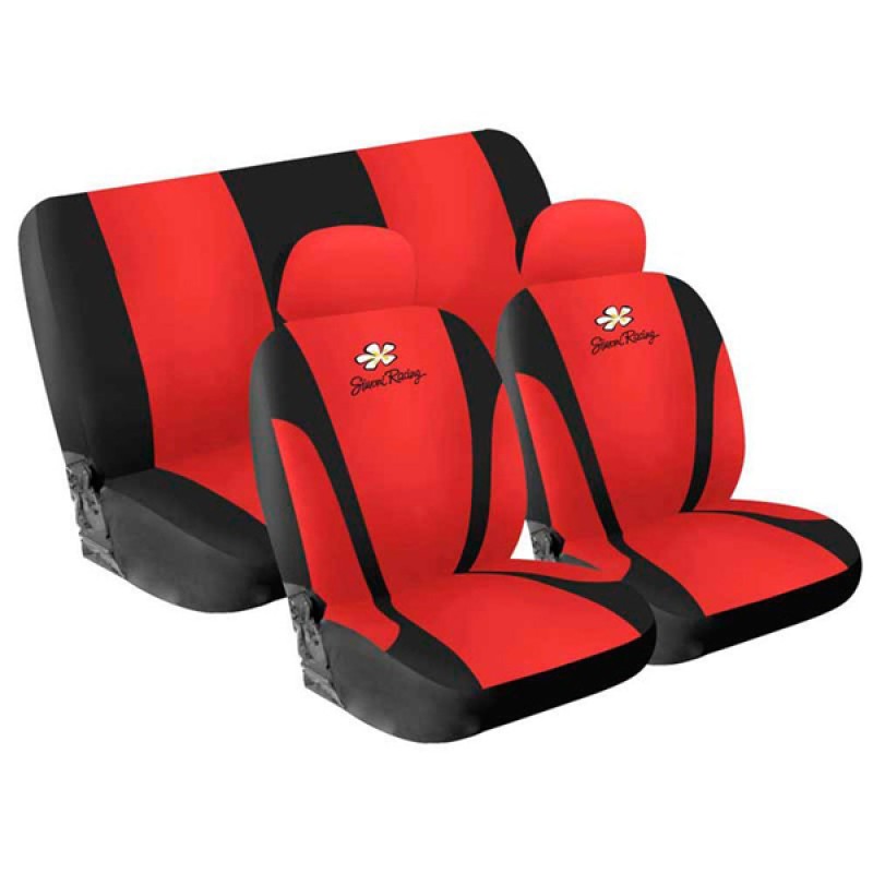 ΚΑΛΥΜΜΑΤΑ ΚΑΘΙΣΜΑΤΩΝ ΣΕΤ DAISY ΚΟΚΚΙΝΑ - Simoni Racing - SRCSR/DA-R