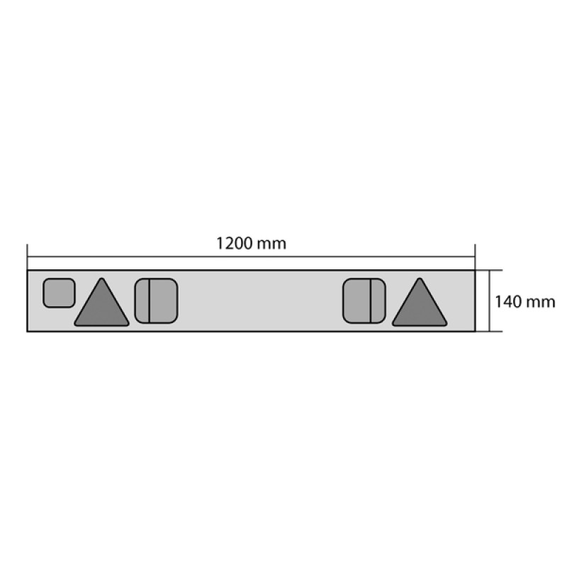 ΜΠΑΡΑ ΜΕ ΦΑΝΑΡΙΑ ΓΙΑ ΤΡΕΙΛΕΡ 120x14cm - Lampa - L4152.0 ΜΠΑΡΑ ΜΕ ΦΑΝΑΡΙΑ ΓΙΑ ΤΡΕΙΛΕΡ 120x14cm - Lampa - L4152.0