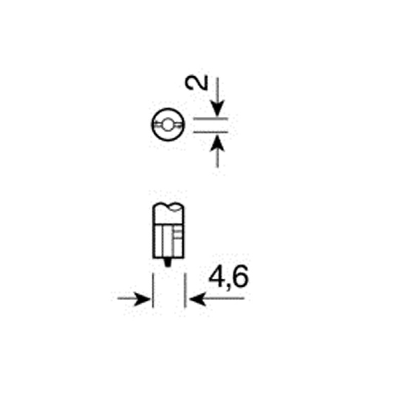 ΛΑΜΠΑΚΙ T5 HYPER-LED 1 SMD ΛΕΥΚΟ 12V - Lampa - 5846.5-LM