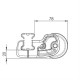 ROLLER ΓΙΑ ΜΠΑΡΕΣ ΜΑΥΡΕΣ Κ-0 L64CM - Nordrive - N11000 ROLLER ΓΙΑ ΜΠΑΡΕΣ ΜΑΥΡΕΣ Κ-0 L64CM - Nordrive - N11000