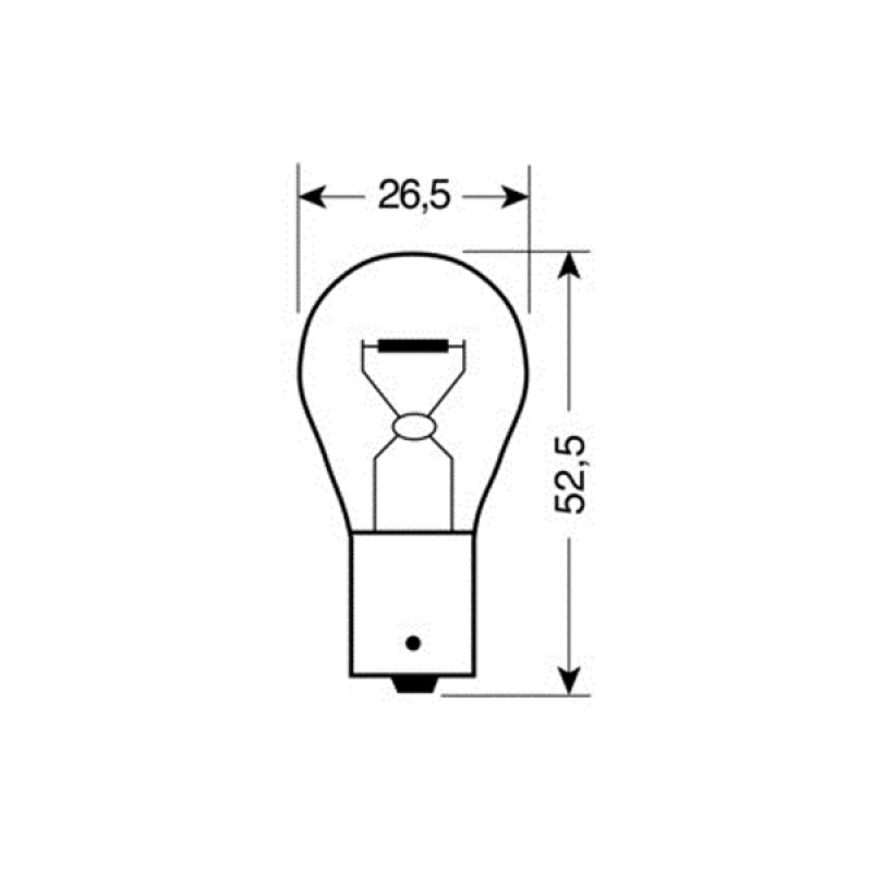 ΛΑΜΠΑΚΙ 12V/P21W ΧΡΩΜΙΟΥ/ΚΟΚΚΙΝΟ ΦΩΣ - Lampa - L5806.8