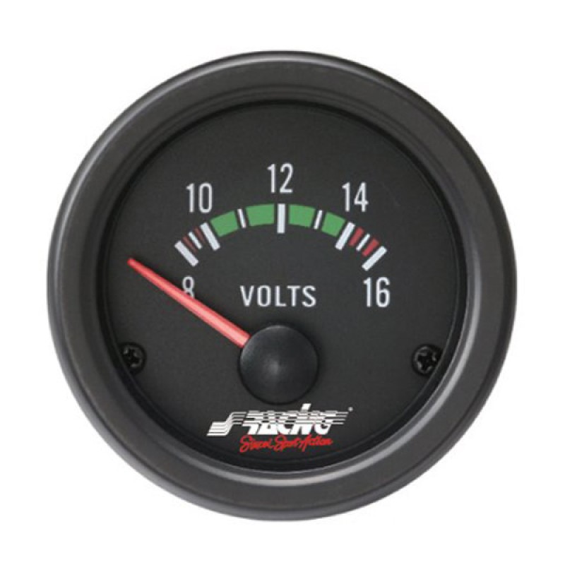 ΒΟΛΤΟΜΕΤΡΟ 52mm ΜΑΥΡΟ - Simoni Racing - ΟΡΓ/VM/B ΒΟΛΤΟΜΕΤΡΟ 52mm ΜΑΥΡΟ - Simoni Racing - ΟΡΓ/VM/B