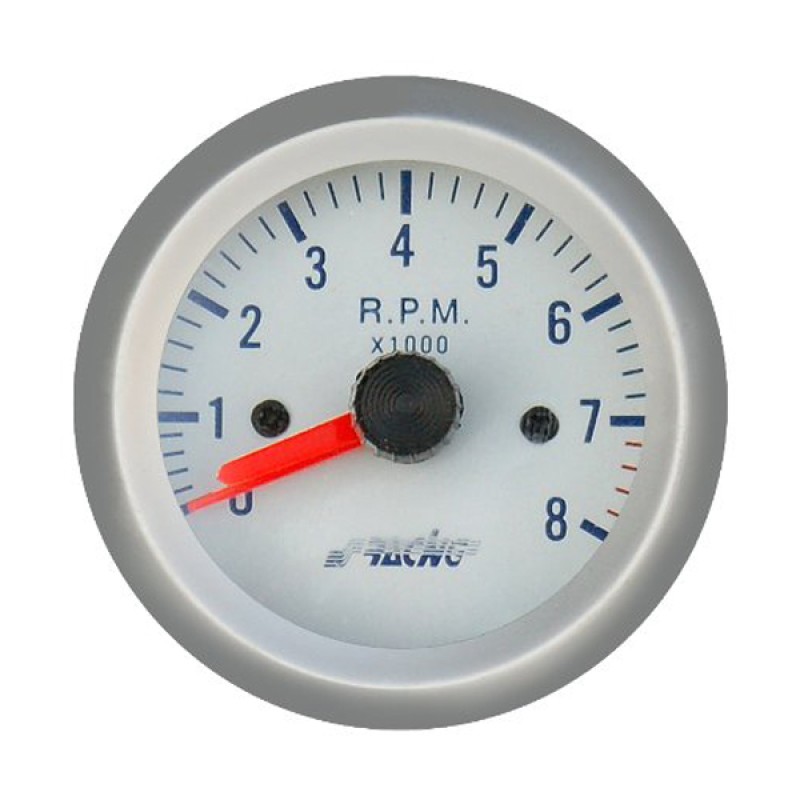 ΣΤΡΟΦΟΜΕΤΡΟ ΛΕΥΚΟ 0-8.000rpm - Simoni Racing - ΟΡΓ/TM/SB ΣΤΡΟΦΟΜΕΤΡΟ ΛΕΥΚΟ 0-8.000rpm - Simoni Racing - ΟΡΓ/TM/SB