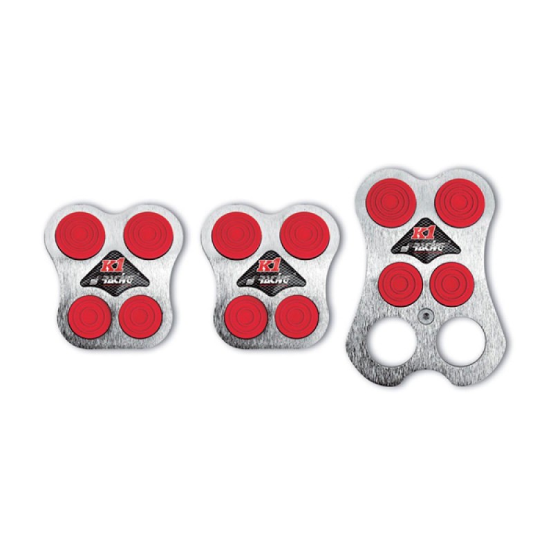 K1 ΚΙΤ ΠΕΤΑΛ 3 ΤΕΜΑΧΙΩΝ ΚΟΚΚΙΝΟ/ΧΡΩΜΙΟ - Simoni Racing - SR870PRX K1 ΚΙΤ ΠΕΤΑΛ 3 ΤΕΜΑΧΙΩΝ ΚΟΚΚΙΝΟ/ΧΡΩΜΙΟ - Simoni Racing - SR870PRX