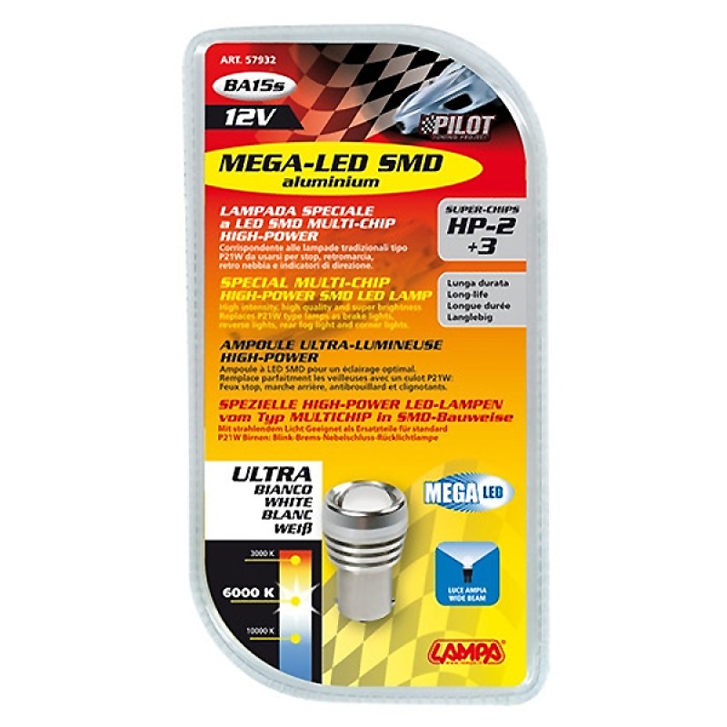 ΛΑΜΠΑΚΙ P21W 12V BA15s MEGA-LED5 - Lampa - 5793.2-LM ΛΑΜΠΑΚΙ P21W 12V BA15s MEGA-LED5 - Lampa - 5793.2-LM