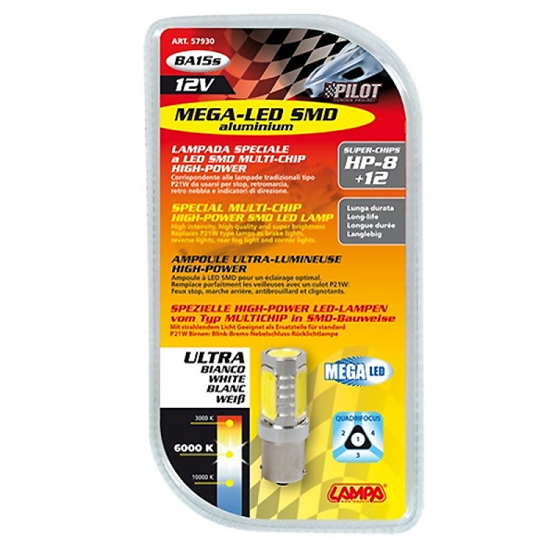 P21W 12V BA15s MEGA-LED20 ΑΛΟΥΜΙΝΙΟΥ COB ΔΙΑΘΛΑΣΗΣ (ΜΟΝΟΠΟΛΙΚΟ) BLISTER 1ΤΕΜ. - Lampa - L5793.0 P21W 12V BA15s MEGA-LED20 ΑΛΟΥΜΙΝΙΟΥ COB ΔΙΑΘΛΑΣΗΣ (ΜΟΝΟΠΟΛΙΚΟ) BLISTER 1ΤΕΜ. - Lampa - L5793.0