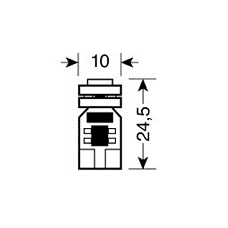 T10 W5W 12V W2,1x9,5d 20lm HYPER-LED12 ΛΕΥΚΟ 4SMDx3chips (ΚΑΡΦΩΤΟ-ΔΙΠΛΗΣ ΠΟΛΙΚΟΤΗΤΑΣ CAN-BUS) 2ΤΕΜ. - Lampa - 5846.3-LM