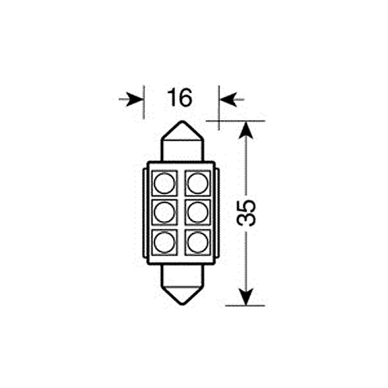 ΛΑΜΠΑΚΙ ΠΛΑΦΟΝΙΕΡΑΣ 16x35mm HYPER-LED - Lampa - L5845.1 ΛΑΜΠΑΚΙ ΠΛΑΦΟΝΙΕΡΑΣ 16x35mm HYPER-LED - Lampa - L5845.1