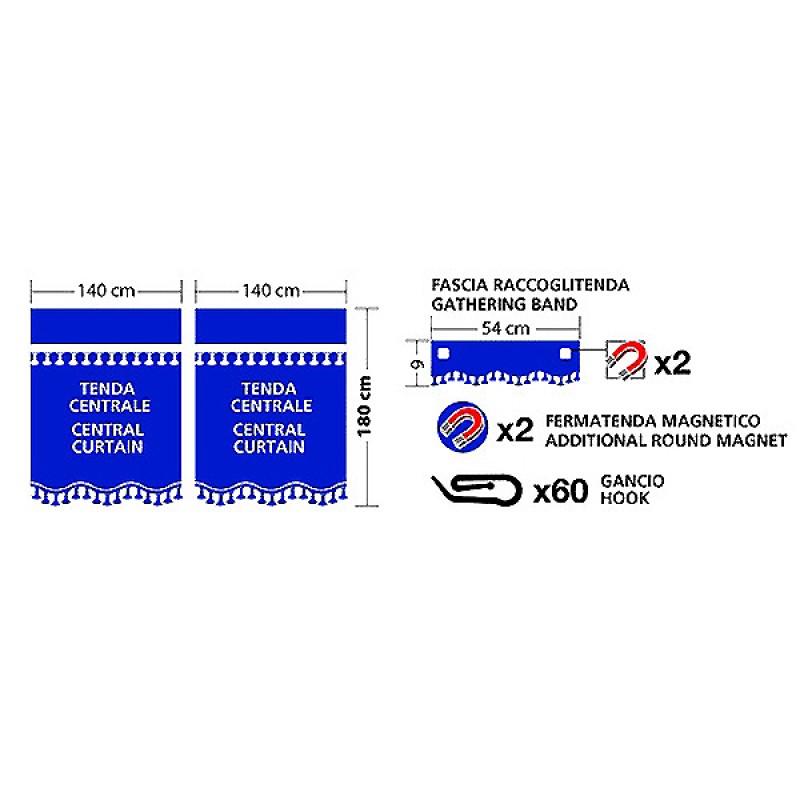 ΣΕΤ ΚΟΥΡΤΙΝΑΚΙΑ ΠΑΡΑΘ. ΦΟΡΤΗΓ OSCURA - Lampa - L9865.4 ΣΕΤ ΚΟΥΡΤΙΝΑΚΙΑ ΠΑΡΑΘ. ΦΟΡΤΗΓ OSCURA - Lampa - L9865.4