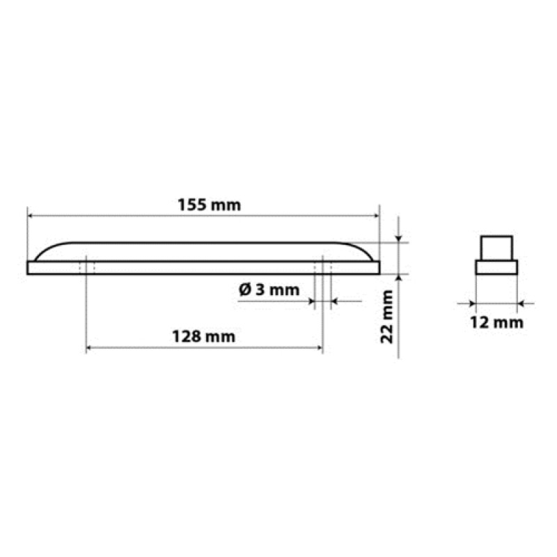 ΦΩΣ ΦΟΡΤΗΓΟΥ 12LED ΛΕΥΚΟ 24V 155mm - Lampa - L9845.5 ΦΩΣ ΦΟΡΤΗΓΟΥ 12LED ΛΕΥΚΟ 24V 155mm - Lampa - L9845.5