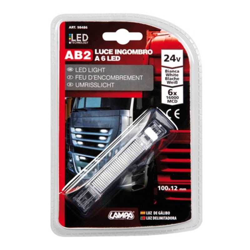 ΦΩΣ ΦΟΡΤΗΓΟΥ 6LED ΛΕΥΚΟ 24V 100mm - Lampa - L9848.6 ΦΩΣ ΦΟΡΤΗΓΟΥ 6LED ΛΕΥΚΟ 24V 100mm - Lampa - L9848.6