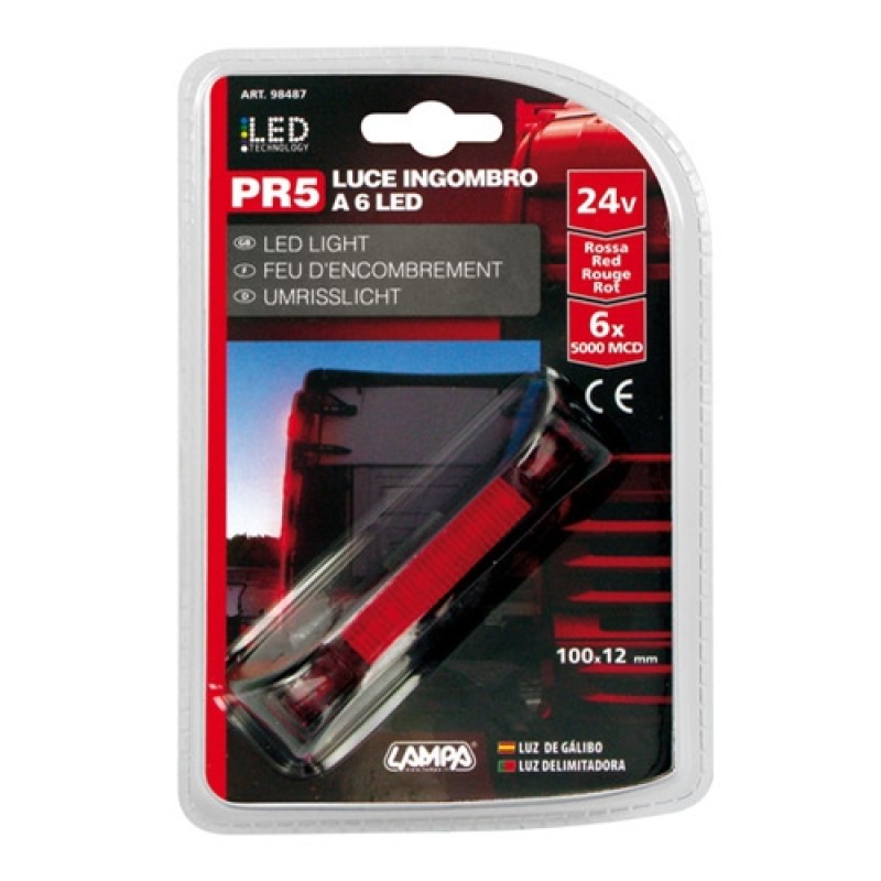 ΦΩΣ ΦΟΡΤΗΓΟΥ 6LED ΚΟΚΚΙΝΟ 24V 100mm - Lampa - L9848.7 ΦΩΣ ΦΟΡΤΗΓΟΥ 6LED ΚΟΚΚΙΝΟ 24V 100mm - Lampa - L9848.7