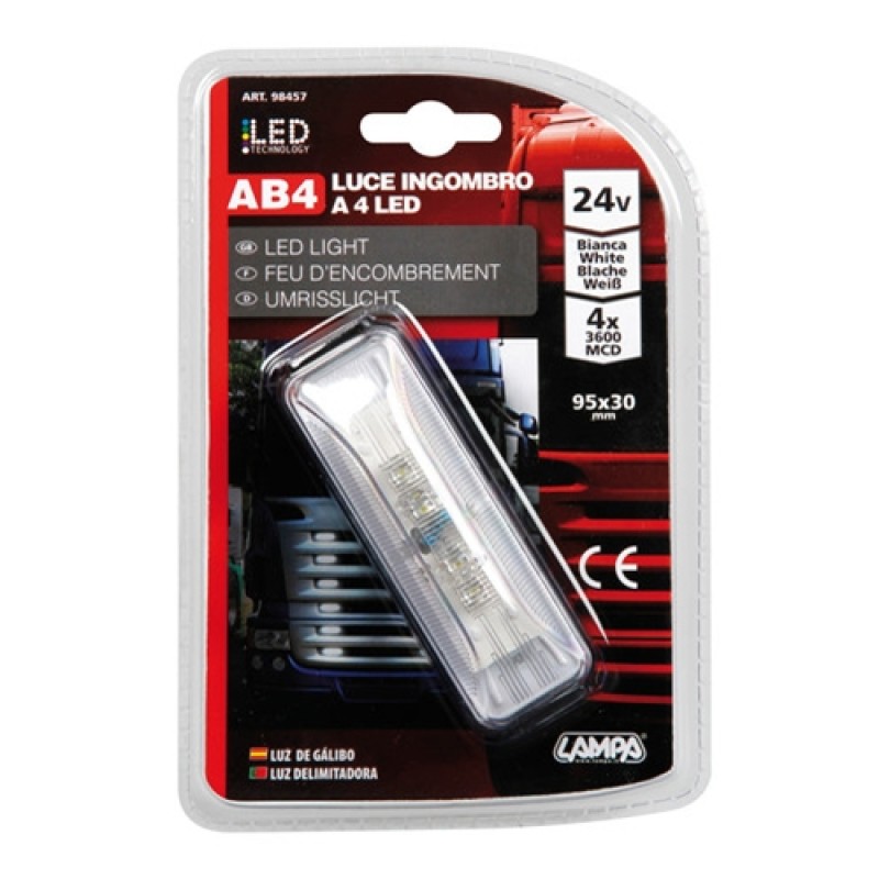 ΦΩΣ ΦΟΡΤΗΓΟΥ 4LED ΛΕΥΚΟ 24V 103mm - Lampa - L9845.7 ΦΩΣ ΦΟΡΤΗΓΟΥ 4LED ΛΕΥΚΟ 24V 103mm - Lampa - L9845.7