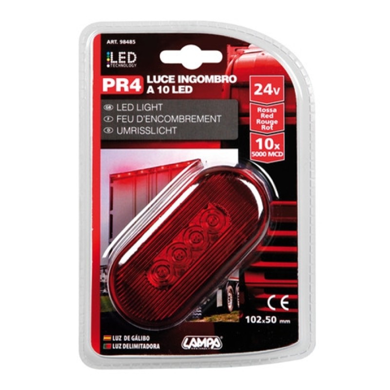 ΦΩΣ ΦΟΡΤΗΓΟΥ 10LED ΚΟΚΚΙΝΟ 24V 103mm - Lampa - L9848.5 ΦΩΣ ΦΟΡΤΗΓΟΥ 10LED ΚΟΚΚΙΝΟ 24V 103mm - Lampa - L9848.5